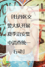牡丹区交警大队开展夏季治安集中清查统一行动